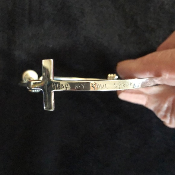 NWOT Sterling silver religious bracelet - Picture 2 of 3